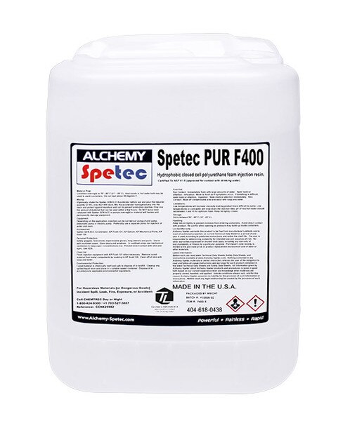 Img of Spetec PUR F400 Inj. Resin per Gallon in 5 Gallon Unit